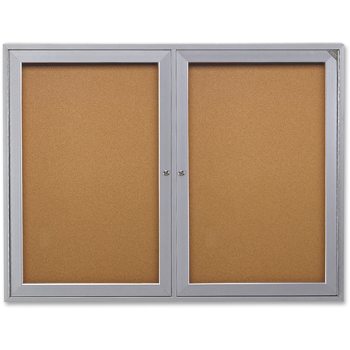 Ghent 2-Door Enclosed Bulletin Board - 2000