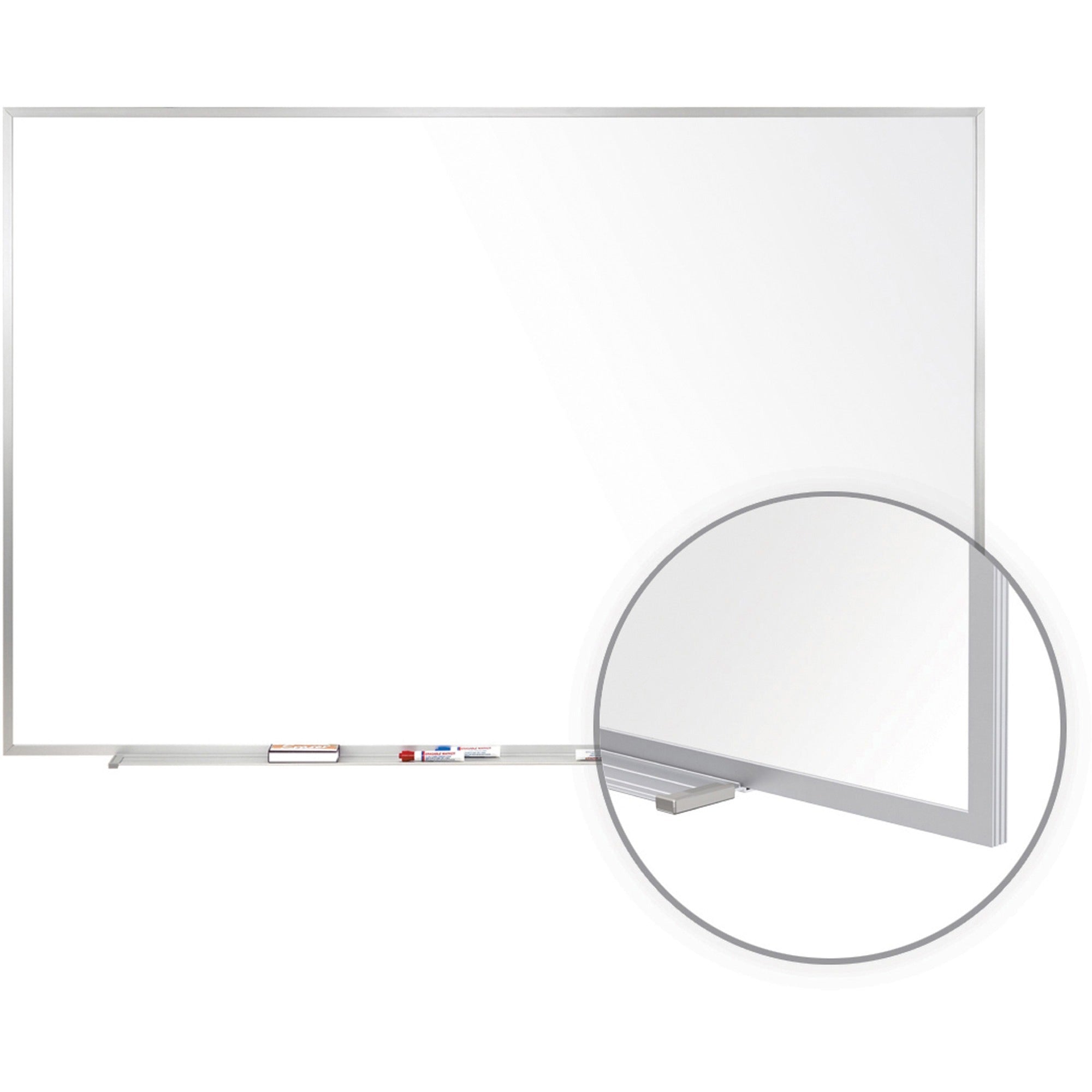 Ghent 24" x 36" Aluminum Frame Magnetic Whiteboard with 1 Marker - 2000
