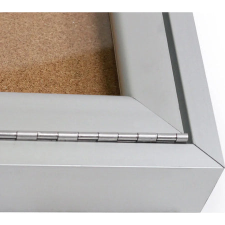 Ghent 3-Door Enclosed Bulletin Board: 36’’x72’’ Cork Surface Shatter Resistant - Boards