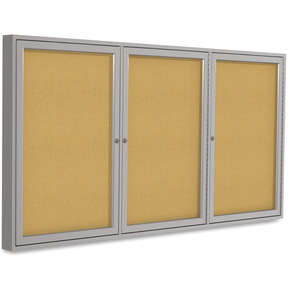 Ghent 3-door Enclosed Cork Bulletin Board - 2000