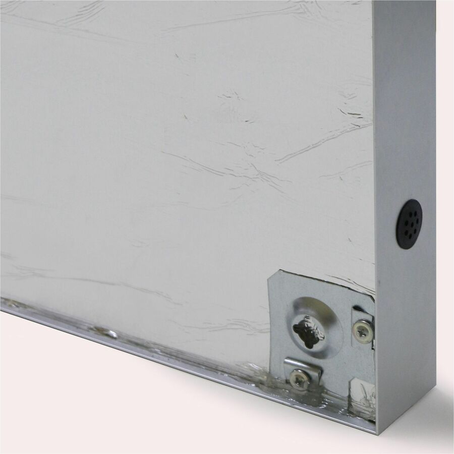 Ghent 3 Door Enclosed Vinyl Bulletin Board with Satin Frame - Bottom