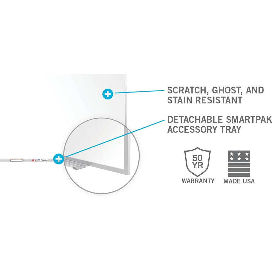 Ghent 5'H Projection Porcelain Whiteboard - Alternate-Image1