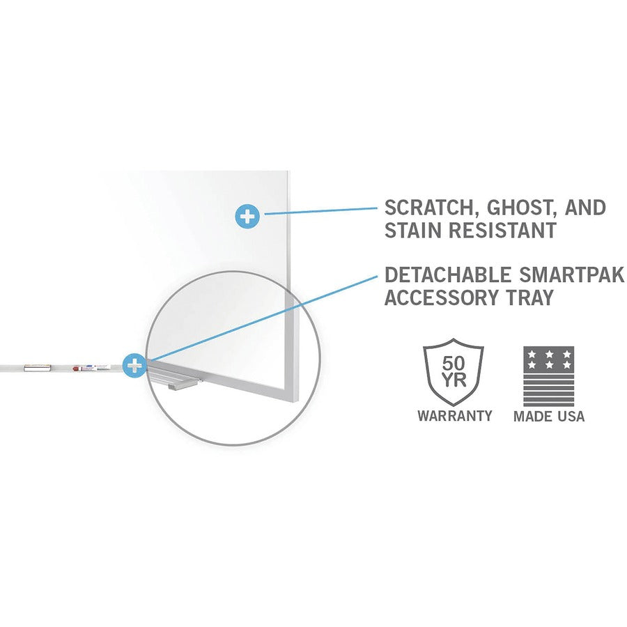 Ghent 5'H Projection Porcelain Whiteboard - Alternate-Image2