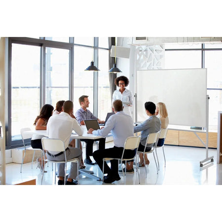 Ghent 72x48’’ Dry Erase Board: White Porcelain Magnetic Aluminum Frame - Boards