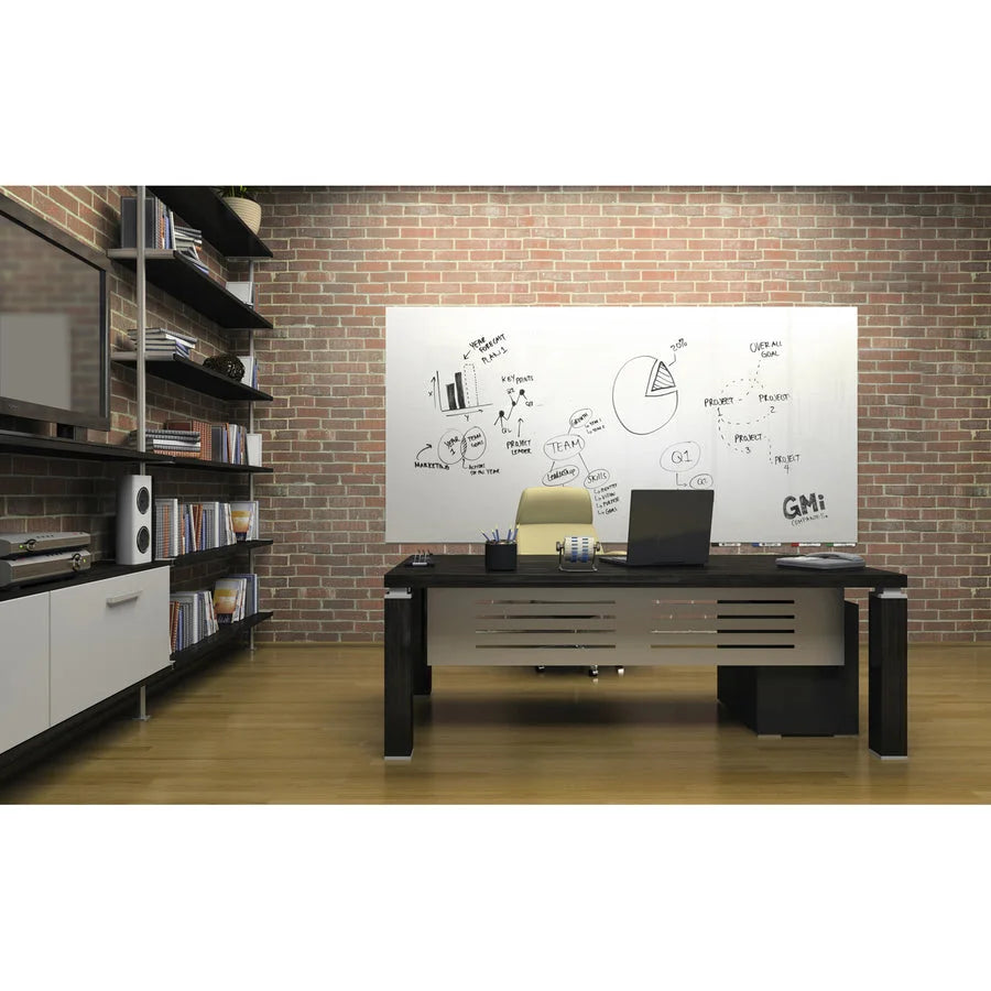 Ghent Aria Glass Whiteboard - 60x48’’ Tempered Surface - Magnetic - TAA Compliant - Dry Erase Boards