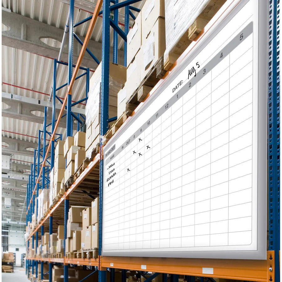 Ghent Dry Erase Board 36x24 - White Steel Surface Aluminum Frame - Boards