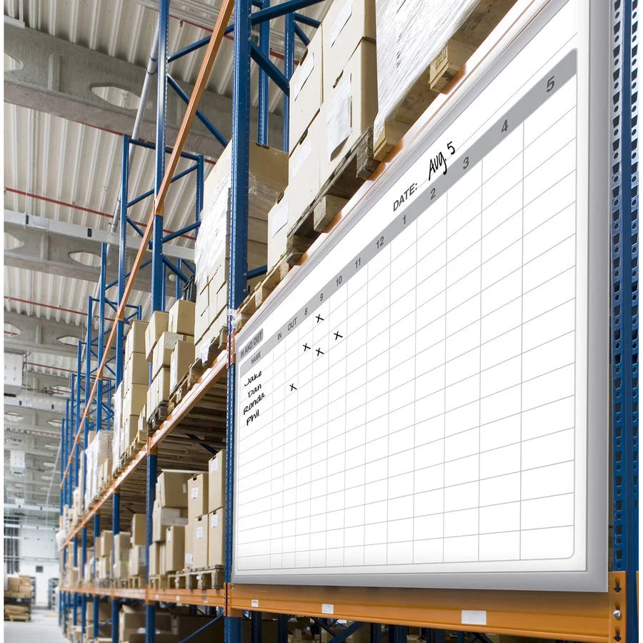 Ghent Dry Erase Board: 72x48’’ White Steel Surface Aluminum Frame - Boards