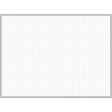 Ghent Grid Whiteboard 36x24 - Magnetic Steel Surface - Aluminum Frame - Stain Ghost Fade Resistant - Dry Erase Boards