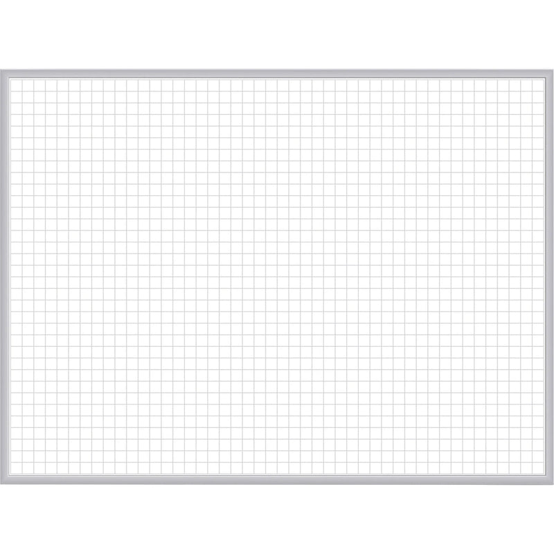 Ghent Grid Whiteboard 36x24 - Magnetic Steel Surface - Aluminum Frame - Stain Ghost Fade Resistant - Dry Erase Boards
