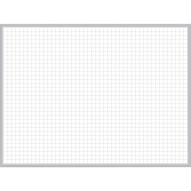 Ghent Grid Whiteboard 48x36 - Magnetic Steel Surface - Aluminum Frame - Stain Ghost Fade Resistant - Dry Erase Boards