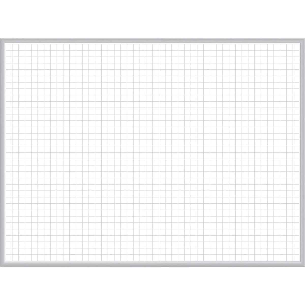 Ghent Grid Whiteboard 48x36 - Magnetic Steel Surface - Aluminum Frame - Stain Ghost Fade Resistant - Dry Erase Boards