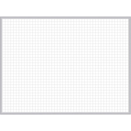 Ghent Grid Whiteboard 72x48 - Magnetic Steel Surface - Stain Ghost & Fade Resistant - Accessory Tray - Dry Erase Boards