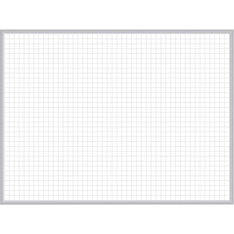Ghent Grid Whiteboard 72x48 - Magnetic Steel Surface - Stain Ghost & Fade Resistant - Accessory Tray - Dry Erase Boards