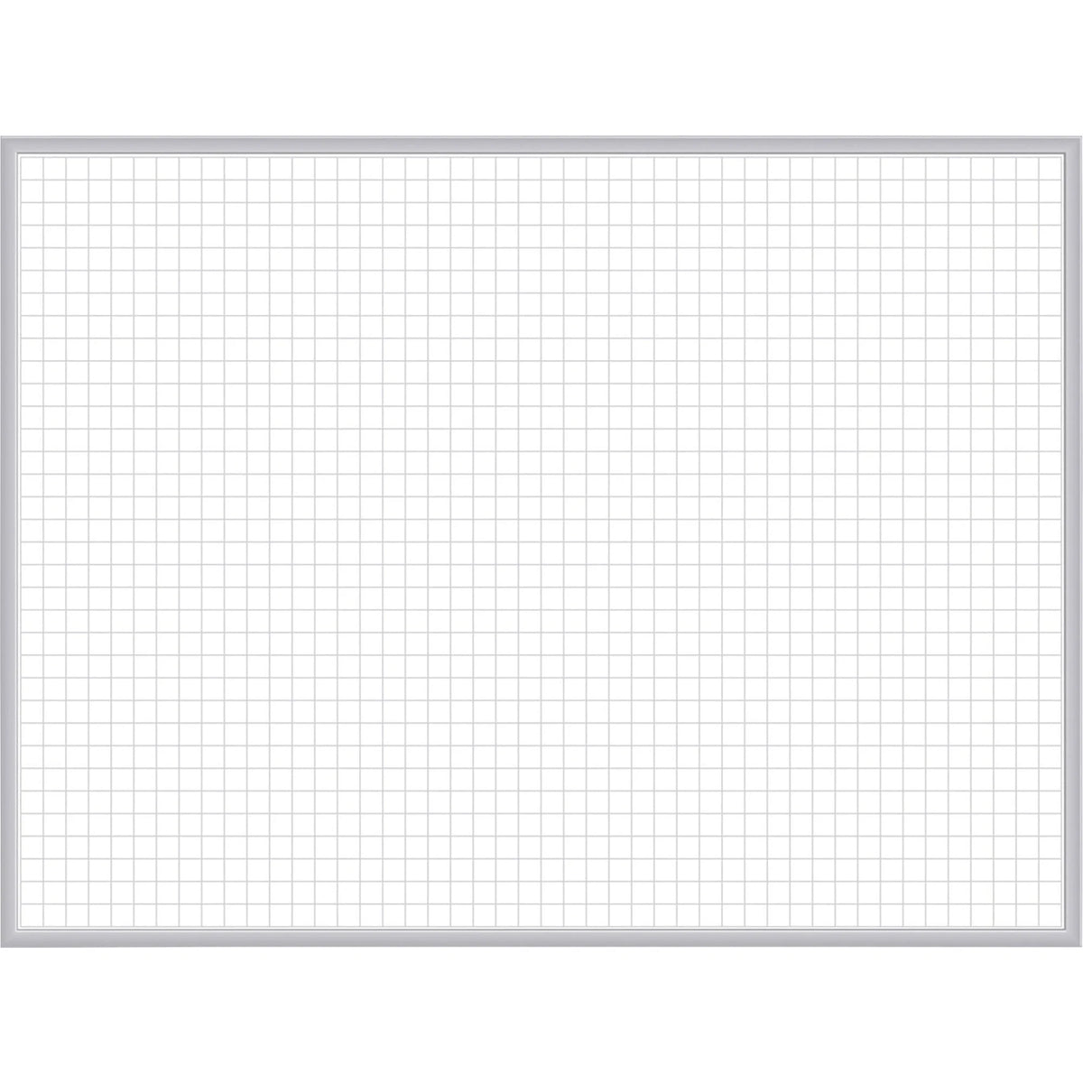 Ghent Grid Whiteboard - 8x4 ft - Magnetic Steel Surface - Aluminum Frame - Pattern - Stain Ghost Fade Resistant - Dry