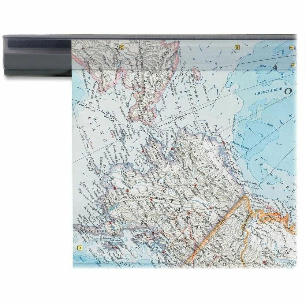 Ghent H24-6 Hold-Up Display Rail: Secure Your Documents - Board & Easel Accessories