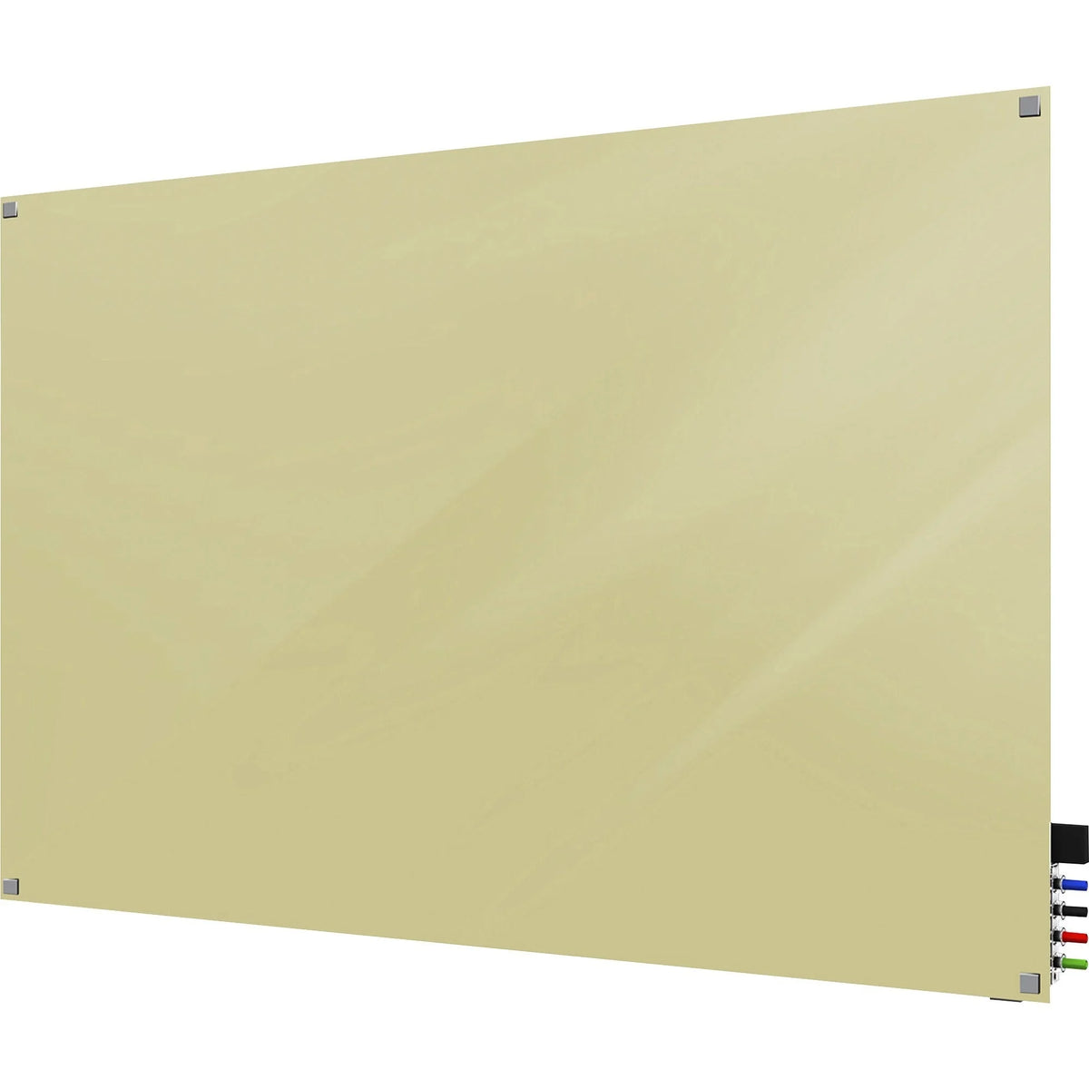 Ghent Harmony 36x24’’ Glass Dry Erase Board - Beige Back Magnetic - Boards