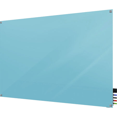 Ghent Harmony 36x24’’ Glass Dry Erase Board - Blue Back Magnetic - Boards