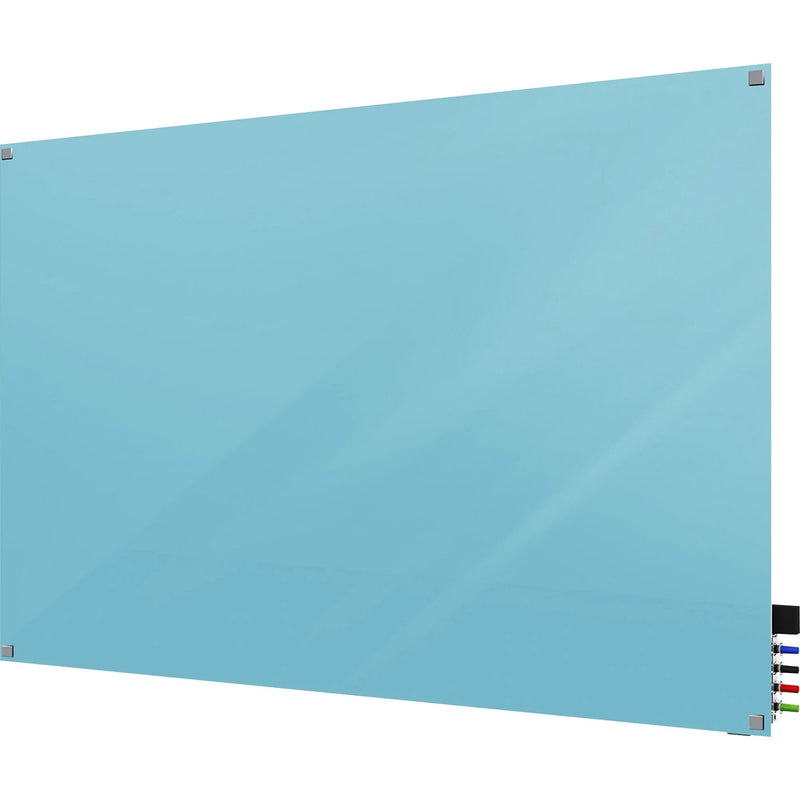 Ghent Harmony 36x24’’ Glass Dry Erase Board - Blue Back Magnetic - Boards