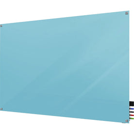 Ghent Harmony 48x36’’ Glass Dry Erase Board - Blue Back Magnetic - Boards