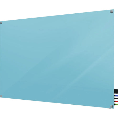 Ghent Harmony 48x36’’ Glass Dry Erase Board - Blue Back Magnetic - Boards