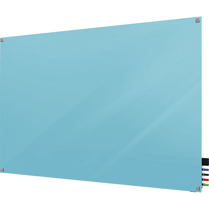 Ghent Harmony 48x36’’ Glass Dry Erase Board - Blue Back Magnetic - Boards