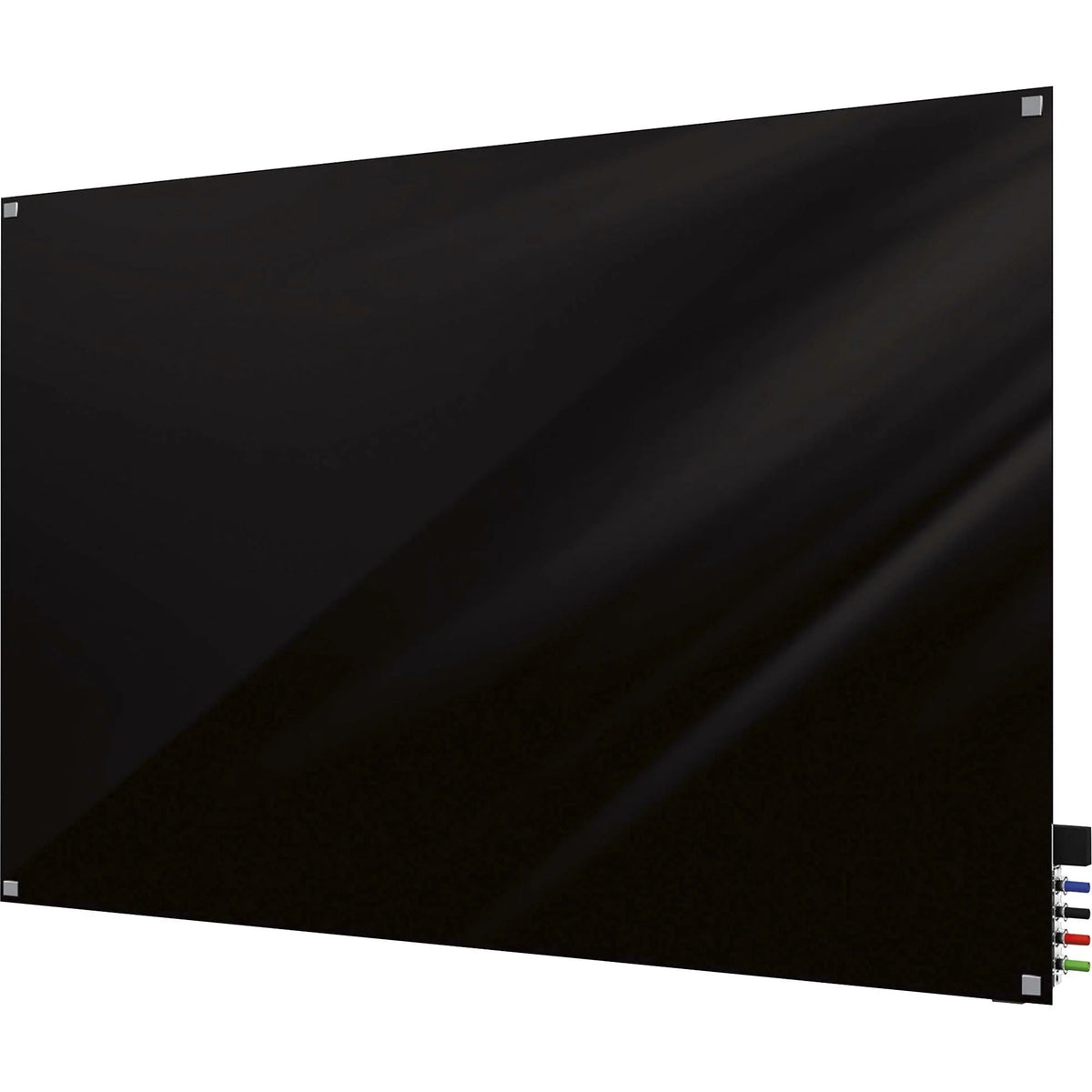 Ghent Harmony 48x36’’ Glass Dry Erase Board - Magnetic Surface Black Back - Boards