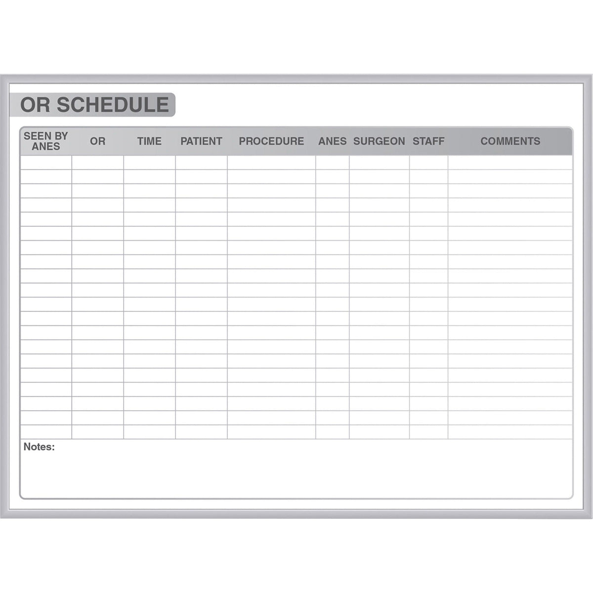 Ghent Healthcare Whiteboard - 2000