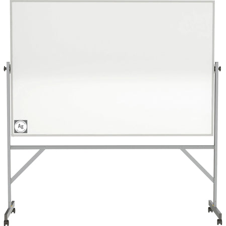 Ghent Hygienic Porcelain Mobile Whiteboard - 72x48’’ - Aluminum Frame - Dry Erase Boards