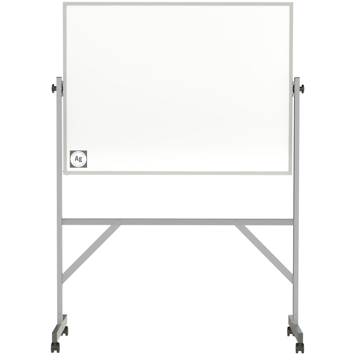 Ghent Hygienic Porcelain Mobile Whiteboard with Aluminum Frame - 2000