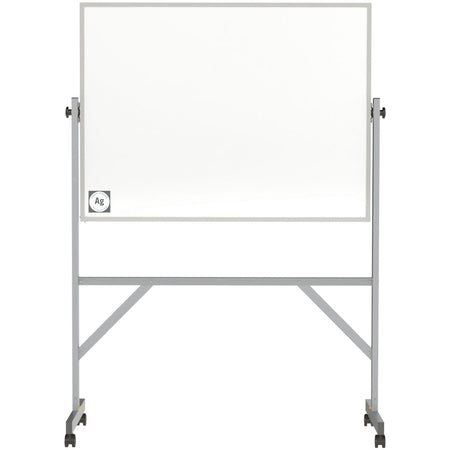 Ghent Hygienic Porcelain Mobile Whiteboard with Aluminum Frame - 2000