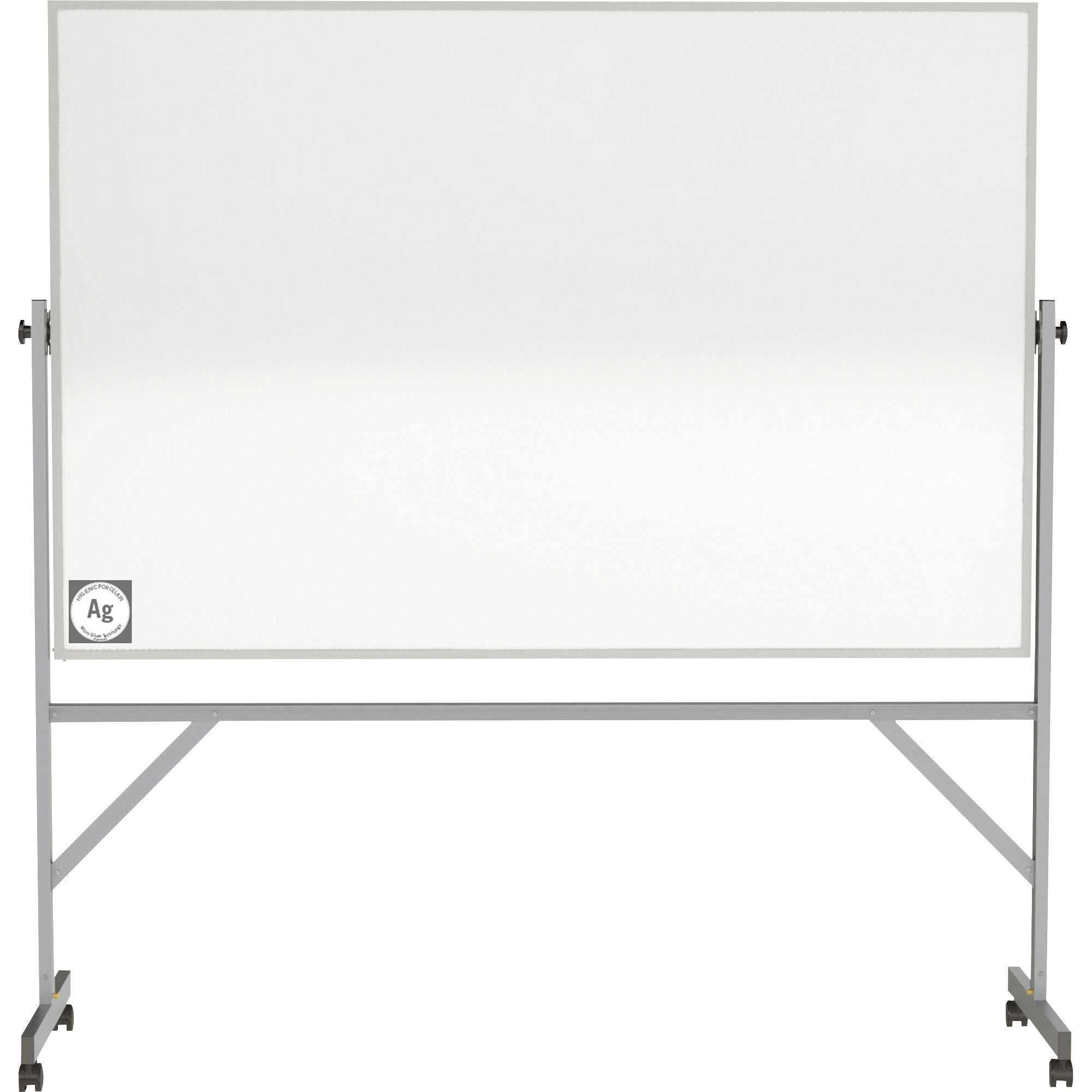 Ghent Hygienic Porcelain Mobile Whiteboard with Aluminum Frame - 2000