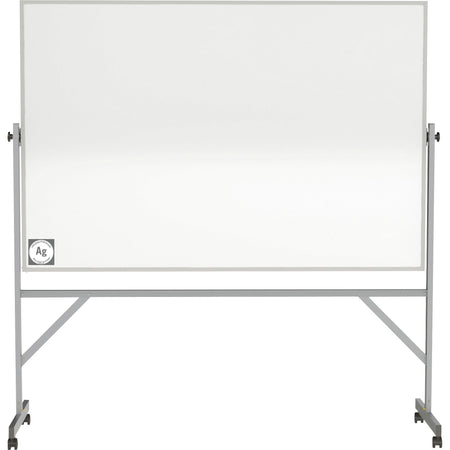 Ghent Hygienic Porcelain Mobile Whiteboard with Aluminum Frame - 2000