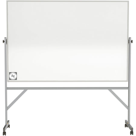 Ghent Hygienic Porcelain Mobile Whiteboard with Aluminum Frame - 2000