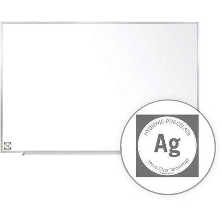 Ghent Hygienic Porcelain Whiteboard with Aluminum Frame - Alternate-Image2
