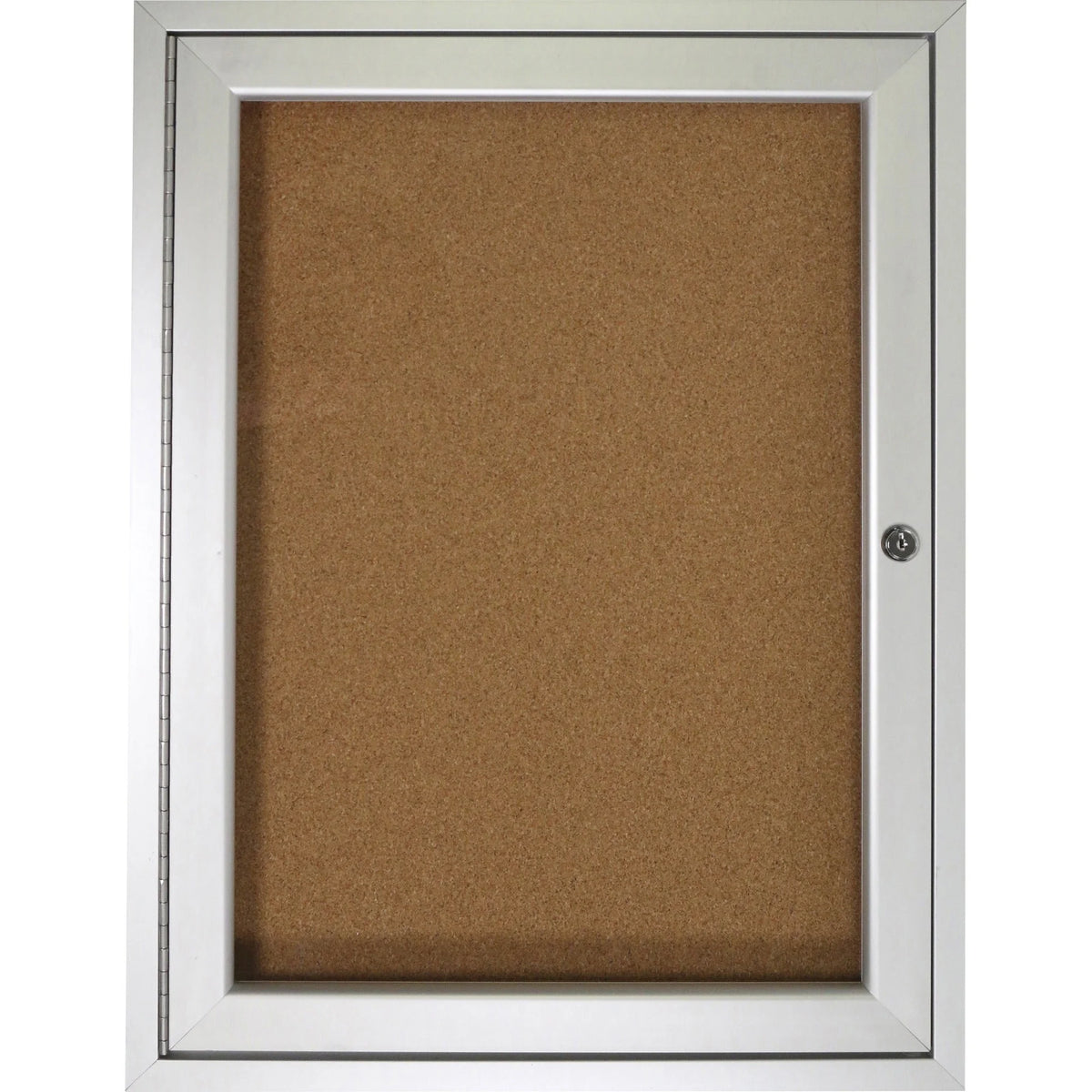Ghent Indoor Bulletin Board: 36x24 Cork Surface Shatter Resistant - Enclosed Boards