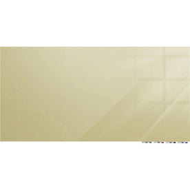 Ghent Magnetic Aria 36x24 Beige Glass Whiteboard - Horizontal Eraser Included - Dry Erase Boards