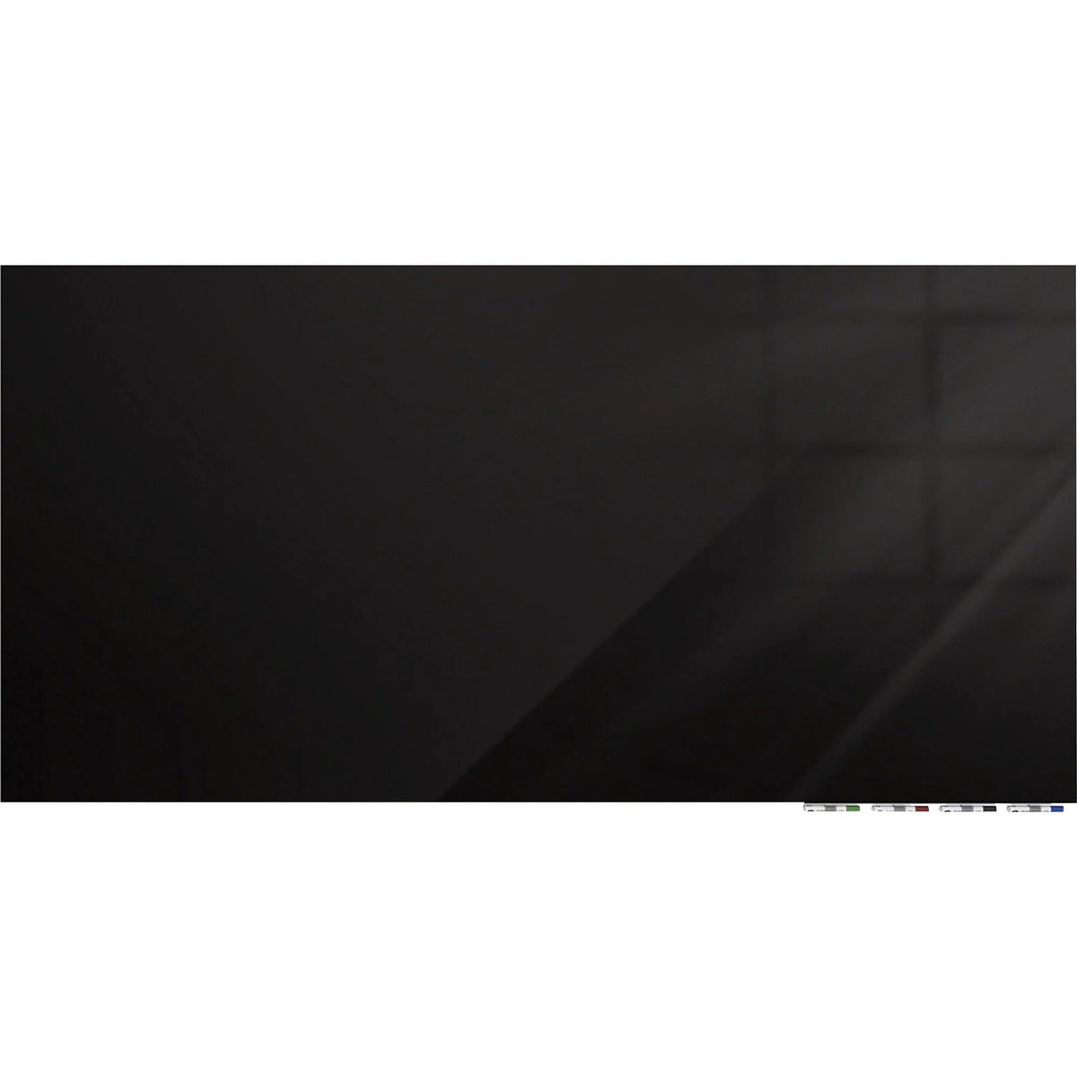 Ghent Magnetic Aria 36x24 Black Glass Whiteboard - Horizontal Surface - Dry Erase Boards