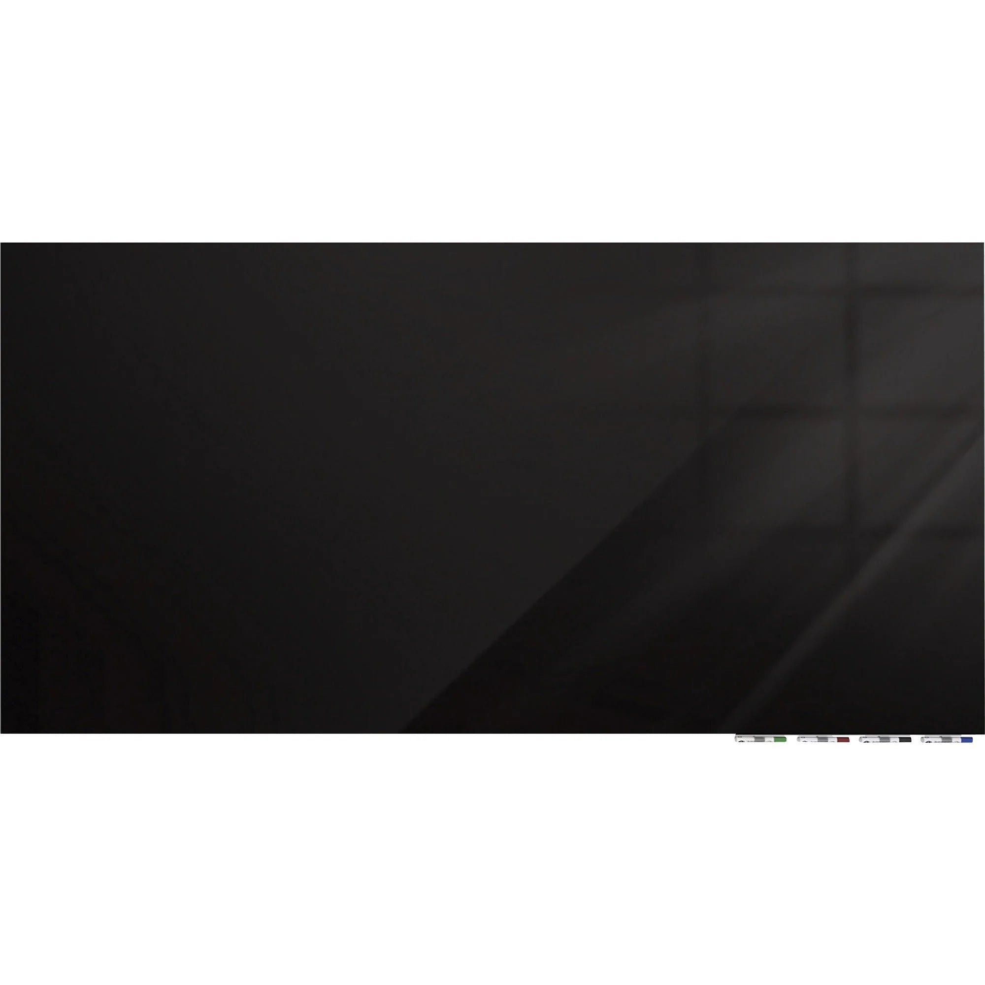 Ghent Magnetic Aria 36x24 Black Glass Whiteboard - Horizontal Surface - Dry Erase Boards