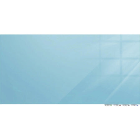 Ghent Magnetic Aria 36x24 Blue Glass Whiteboard - Horizontal Surface - Dry Erase Boards