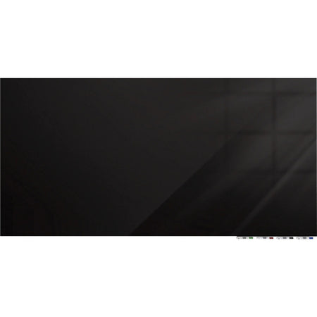 Ghent Magnetic Aria 48x36 Black Glass Whiteboard - Dry Erase Boards