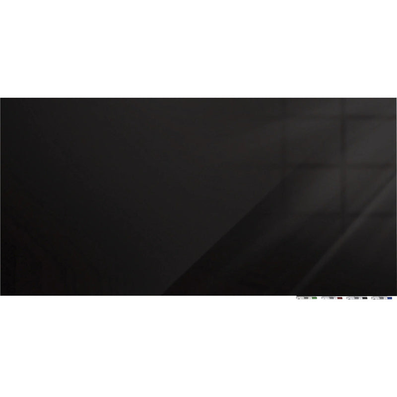 Ghent Magnetic Aria 48x36 Black Glass Whiteboard - Dry Erase Boards