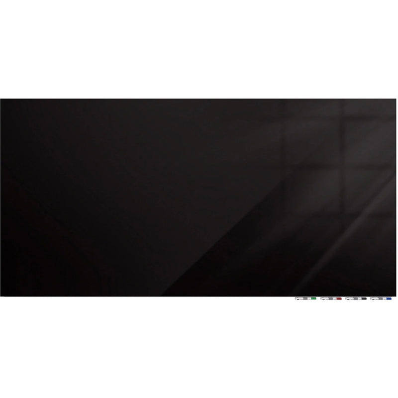 Ghent Magnetic Aria 60x36 Black Glass Whiteboard - Dry Erase Boards