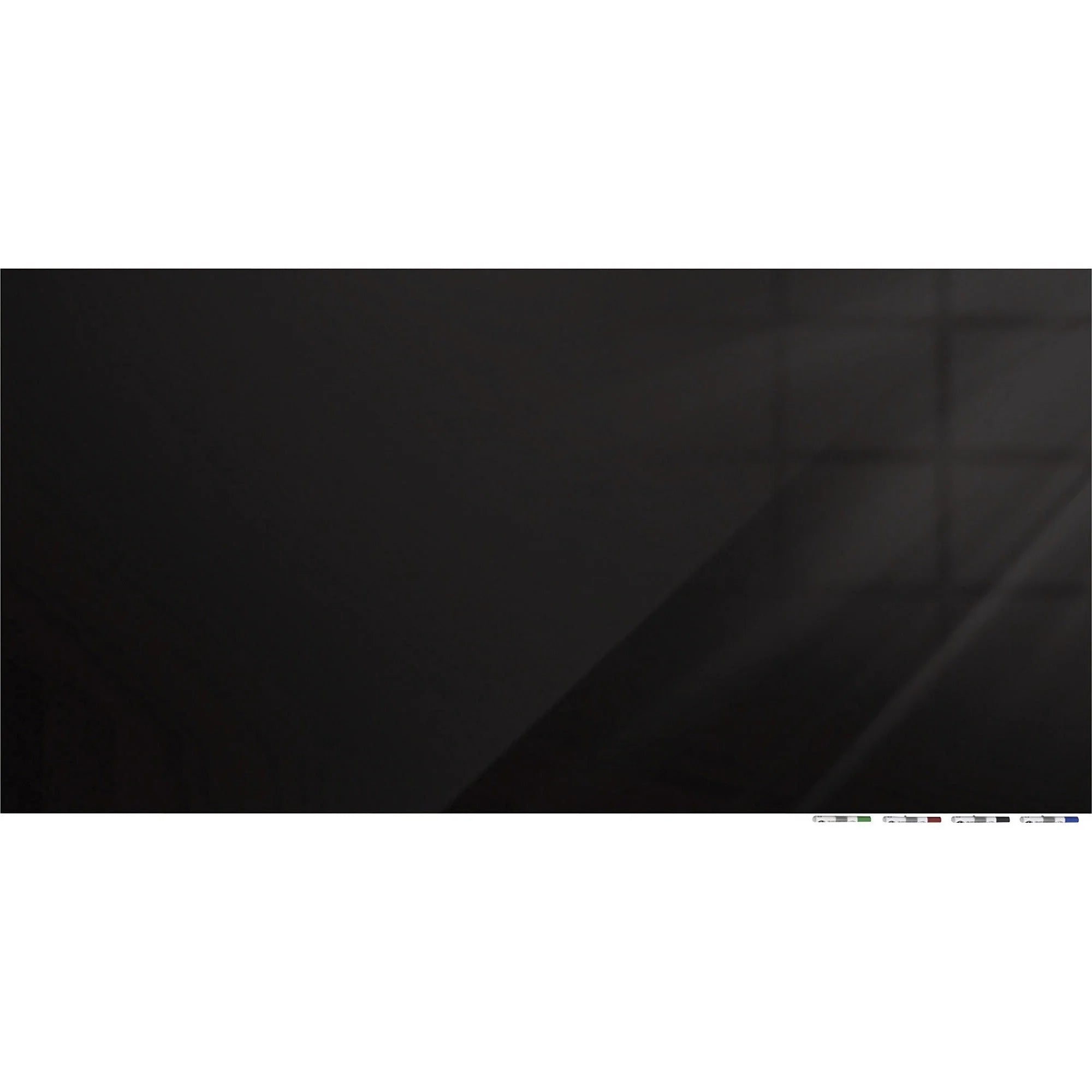 Ghent Magnetic Aria 96’’x48’’ Black Glass Whiteboard - Dry Erase Boards
