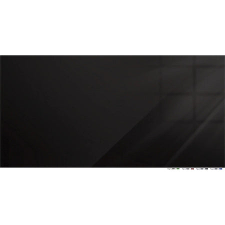 Ghent Magnetic Aria 96’’x48’’ Black Glass Whiteboard - Dry Erase Boards