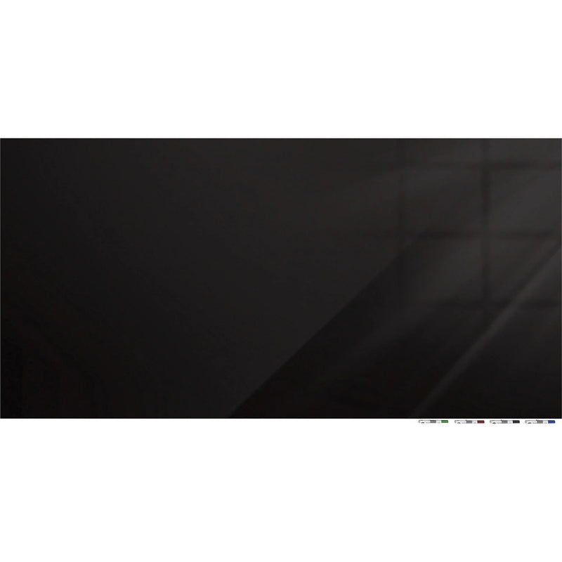 Ghent Magnetic Aria 96’’x48’’ Black Glass Whiteboard - Dry Erase Boards