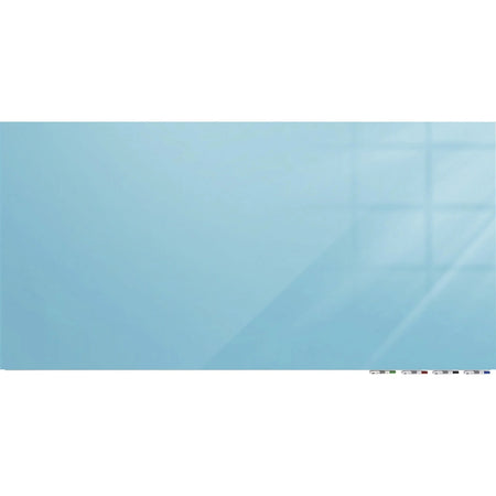 Ghent Magnetic Aria 96’’x48’’ Blue Glass Whiteboard - Dry Erase Boards