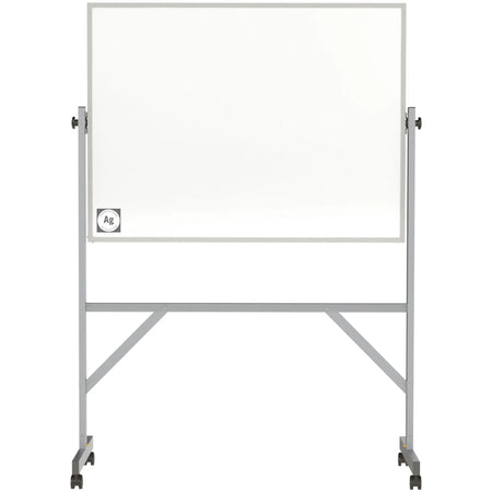 Ghent Mobile Whiteboard: 48x36’’ Hygienic Porcelain Surface Aluminum Frame - Dry Erase Boards