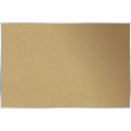 Ghent Natural Cork Bulletin Board - 48’’x10’ - Self-healing Laminated - Satin Aluminum Frame - Boards