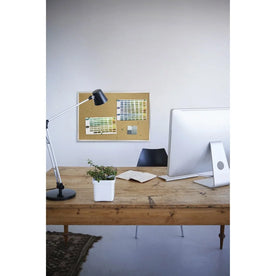 Ghent Natural Cork Bulletin Board: Durable 18x24’’ Surface with Satin Aluminum Frame - Boards