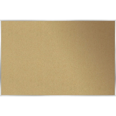 Ghent Natural Cork Bulletin Board - Durable 48x96’’ Surface with Satin Aluminum Frame - Boards